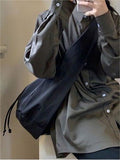 Nylon Drawstring Shoulder Bag