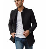 Fongt Men's Casual Men's Coat Autumn And Winter New Trend Men's Solid Color Repair This Coat
