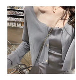 Summer New Temperament Sexy Sunscreen Thin Outer Short Ice Silk Knitted Cardigan Coat