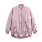 Fongt Summer 4 Color Loose Flight Padded Coat Women's Jacket Padded Coat Y9-5067-Outfit