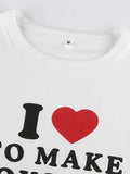 Short Sleeve Letter Graphic Crop Top-Outfit