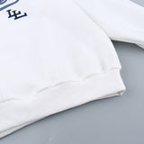 Letter Print Pullover Oversized Sweatshirt-Outfit