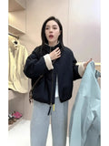 Short Plus Wool Lamb Coat Female Autumn And Winter New 2024 Korean Version Popular Small Thick Warm Jacket-Outfit