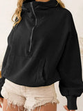 Winter Y2k Zip Up Hoodie Women Korean Long Sleeve Tops Pullover Thick Warm Casual Loose Oversized Sweatshirt for Women-Outfit