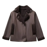 Fongt Women's Clothing Autumn And Winter New Loose Fur Warm Jacket Women's MLB Coat Cotton Clothes