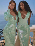 Women's High-End Glids U Tie With Sexy Dress Dress Temperament Banquet Dress Dress