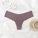 Thong Trousers Ice Silk Sexy Low-Waist Pure Lust Wind T-Pants Thin Invisible Ladies