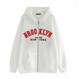 Style Lazy Cardigan Hoodie 2024 Spring And Autumn Oversize Zipper Jacket Couple Style-Outfit