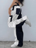 Patchwork Corduroy Cargo Pants-Outfit