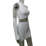 Fongt Fashion Women's Fall New 2025 Lavelless Vest Knitted Ort-Weaving Dress Set