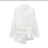 Fongt Women's Explosive Fashion Casual Double Tidal Silk Shirt