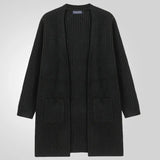 Fongt Men's New Mid-Weddy Knitwear Men's Thick-Knit Sweater Jacket