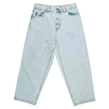 Year's Hot Classic Retro Y2K Loose Letter Jeans High Street Leisure Punk Style Is Wide.-Outfit