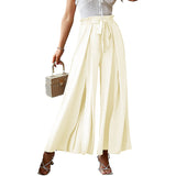 Loose High Waist Crimp Wide