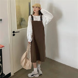Fongt Suit Female Autumn 2024 New Retro Design Feeling Strap Skirt Round Collar Loose White Jacket Two Sets-Outfit