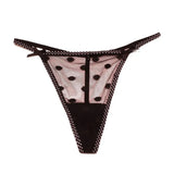 Fongt Transparent Thong Lady Sexy Double Bow 2025 New One-Line Hot Low-Waisted Trousers