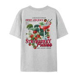 Strawberry Retro Graphic T-Shirt-Outfit