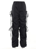 Pants Baggy Sweatpants Women Joggers Trousers Loose Drawstring High Waist Solid L Streetwear Y2K