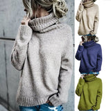 Fashion Turtleneck Long-sleeved Pullover Knitted