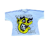Kd Is Little Devil Graffiti Hip-Hop Printed Street Short-Sleeved T-Shirt Men And Women Retro Loose In Summer-Outfit