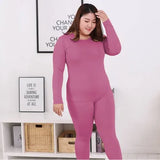 clothes women Long Sleeve Plus Size 3XL 4XL 5XL Thermal Long Johns Autumn Long Johns Solid Warm Women Thermal