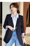 White Collarless Suit Jacket Female Spring 2025 New Small Fragrant Wind Advanced Sense Temperament Casual Korean Version Small Suit-Outfit