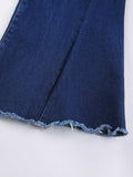 Classic High Waist Flare Jeans-Outfit