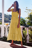Fongt Summer Women's New Commuting Sleeveless Hot Girl Prints Long Sling Dress Women