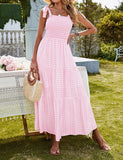 Long Bohemian Print Strap Loose Casual