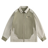 Embroidery Daisy Patchwork Oversized Jacket-Outfit