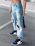 Ripped Boyfriend Jeans-Outfit