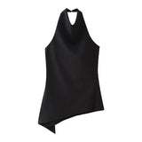 New Autumn Style Hanging Neck Minimalist Blouse 8346330 Trousers 8306330-Outfit