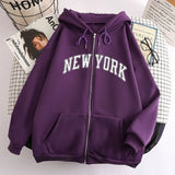 Fongt New Zipper Hoodie Los Angeles California Coat Top