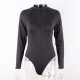 Fongt Hot Style Solid Color Slim Round Collar Half Cardigan Bottom T Shirt Female Winter Jumjoined