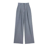 New Spring Style Pleated Front High Waist Trousers 7102528-Outfit