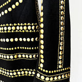 Fongt 2025 New Star Fashion Heavy Industry Received Long Sleeve Dress