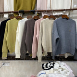 Version Autumn Winter New Pullover Sweater Female Loose Lazy Wind Add Thick Versatile Fashion Knit Bottom Shirt Jacket Female-Outfit