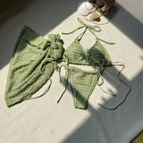 2024 New Confectionery Series Special Cloth Swimsuit Bikini Three-Piece