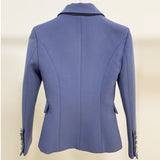 QUALITY Newest Fashion 2023 Designer Blazer Women's Double Breasted Lion Buttons Blazer