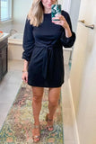 Waist Long Sleeve Mini