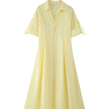 Fongt Women's Clothing Explosion Fashion Collar Shirt Windcoat Dress