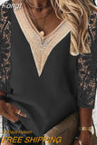 Petal Sleeve Lace Chiffon Blouse Women Fashion Elegant Spring Loose Hollow Shirt 2023 Casual Tops Lady Blusas Mujer