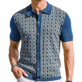 Fongt Men's Summer Ice Shuang Silk Short-Sleeved Knitted T-Shirt Clip Jack T-Shirt Polo Shirt