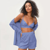 Bathrobes Women 3 Piece
