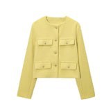 Fongt And Winter New Women's Small Fragrant Fashion Button Dress Short Suit Jacket B88646