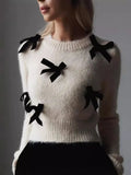 Fongt Long-Sleeved Autumn And Winter Sweater Female Burst 2024 Solid Color Long Plush Jacket Knitting