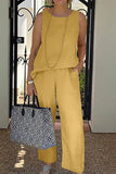 O Neck Tank Pants