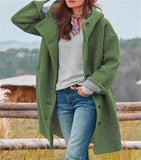 Fongt Autumn And Winter Station Long Hair Women's Coat Multi-Color Multi-Code Hooded Coat Outdoor Leisure