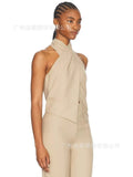 Fongt Women's Design Sensing Suit Ma Vestless Vest Women's Clothing