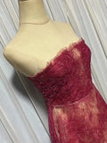 Sheer Lace Layered Strapless Midi Dress-Outfit